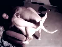Dog force beastiality sex her owner